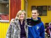 Julianne shows off his St Pat's Maghera hoodie to Maire